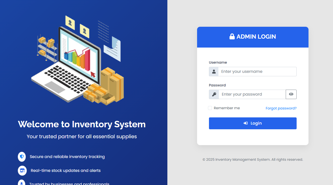 Web-based App Inventory Management System